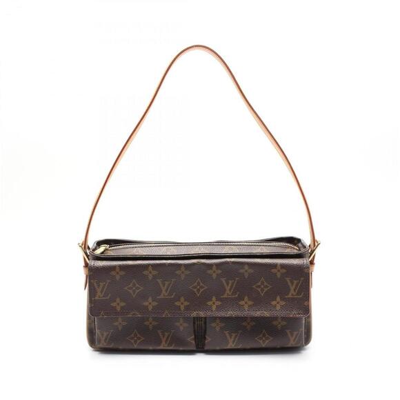 LOUIS VUITTON Brown Monogram Leather Shoulder Bag - Picture 1 of 11